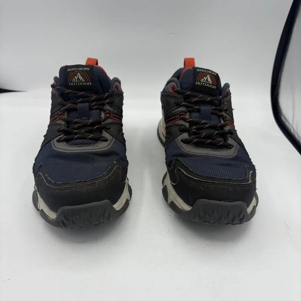 Skechers Shoes Mens Size‎ 7.5 Black Blue Water Repellent 237217 Goodyear Outdoor